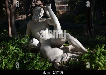 Le 19ème siècle Les Jardins de Montfort néoclassique à Valence, Espagne Banque D'Images