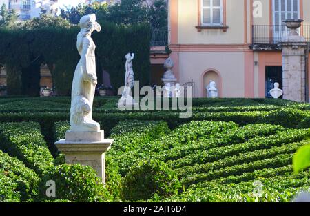 Le 19ème siècle Les Jardins de Montfort néoclassique à Valence, Espagne Banque D'Images