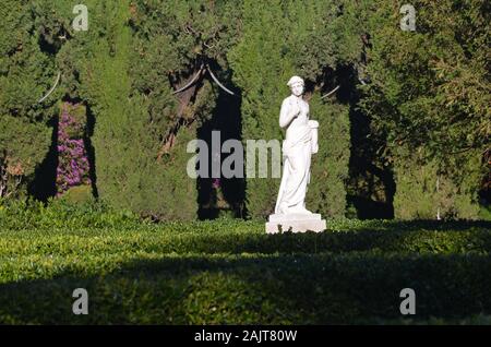 Le 19ème siècle Les Jardins de Montfort néoclassique à Valence, Espagne Banque D'Images