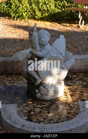 Le 19ème siècle Les Jardins de Montfort néoclassique à Valence, Espagne Banque D'Images