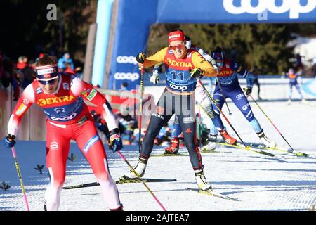 5 janvier 2020, la station de ski de Val di Fiemme, Val di Fiemme, Trento, Italie, Fédération Internationale de Ski Cross Country Womens AUDI FIS Ski World Cup, Tour De Ski Val di Fiemme ; Katharina Henning (GER) Banque D'Images