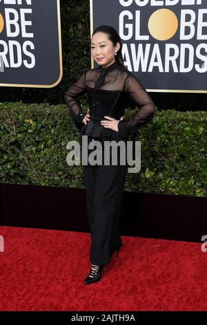 Los Angeles, Californie, USA. 05Th Jan, 2020. Lulu Wang arrive à la 77e Golden Globe Awards tenue à l'hôtel Beverly Hilton le 5 janvier 2020 à Beverly Hills, CA. (Photo par Sthanlee B. Mirador/Sipa USA) Crédit : Sipa USA/Alamy Live News Banque D'Images