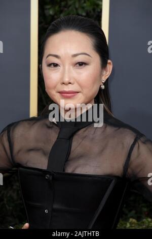 Los Angeles, Californie, USA. 05Th Jan, 2020. Lulu Wang arrive à la 77e Golden Globe Awards tenue à l'hôtel Beverly Hilton le 5 janvier 2020 à Beverly Hills, CA. (Photo par Sthanlee B. Mirador/Sipa USA) Crédit : Sipa USA/Alamy Live News Banque D'Images
