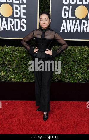 Los Angeles, Californie, USA. 05Th Jan, 2020. Lulu Wang arrive à la 77e Golden Globe Awards tenue à l'hôtel Beverly Hilton le 5 janvier 2020 à Beverly Hills, CA. (Photo par Sthanlee B. Mirador/Sipa USA) Crédit : Sipa USA/Alamy Live News Banque D'Images