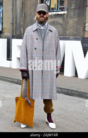 Londres, Royaume-Uni. 05Th Jan, 2020. Alistair Guy assiste à la London Fashion Week Men's Day deux Street Style. Credit : SOPA/Alamy Images Limited Live News Banque D'Images