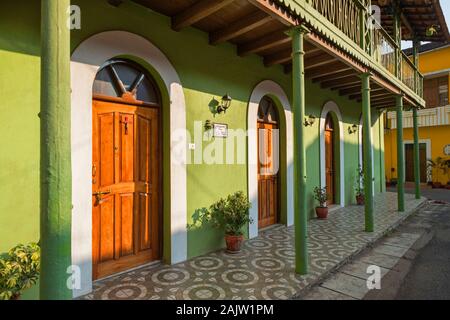 Chambre colorée de l'Inde Goa Panjim Fontainhas Banque D'Images