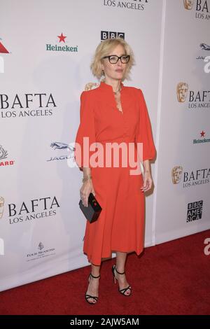 4 janvier 2020, Los Angeles, Californie, USA : Gillian Anderson assiste à la Tea Party des BAFTA 2020 au Four Seasons Hotel à Los Angeles, Californie (crédit Image : © Charlie Steffens/Zuma sur le fil) Banque D'Images