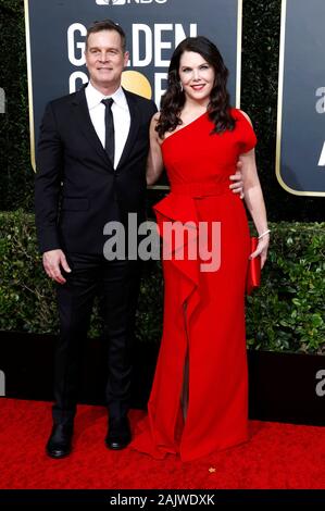 Los Angeles, USA. 05Th Jan, 2020. Peter Krause et Lauren Graham assistant à la 77e assemblée annuelle Golden Globe Awards au Beverly Hilton Hotel le 5 janvier 2020 à Beverly Hills, Californie. Credit : Geisler-Fotopress GmbH/Alamy Live News Banque D'Images