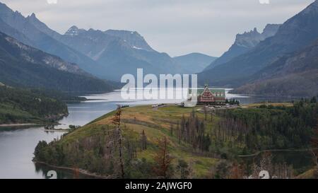 Parc national des Lacs Waterton en Alberta, Canada Banque D'Images