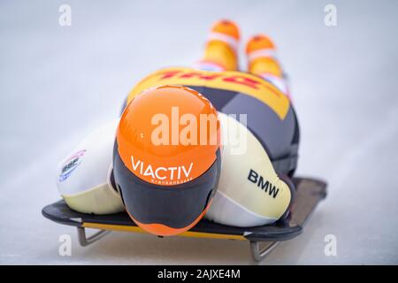 Jacqueline LOELLING (GER), démarrer, action, Coupe du monde de skeleton IBSF BMW pour la femme, le 5 janvier, 2020 à Winterberg/Allemagne. Â | conditions dans le monde entier Banque D'Images