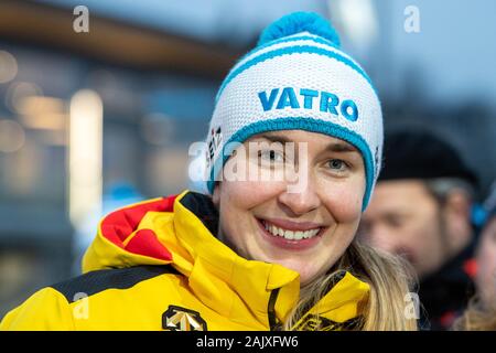 Jacqueline LOELLING (GER), half-length portrait, Coupe du monde de skeleton IBSF BMW pour la femme, le 5 janvier, 2020 à Winterberg/Allemagne. Â | conditions dans le monde entier Banque D'Images