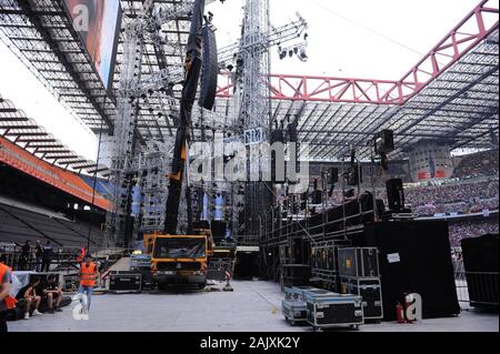 Milan Italie ,16 juin 2011, concert live de VASCO au Stadio Meazza San Siro : Étape du Vasco concert au stade San Siro Banque D'Images