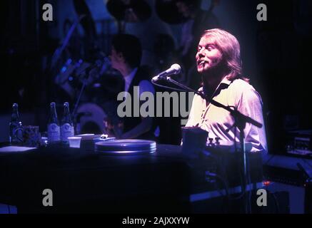 Benny Anderssson de ABBA en répétition pour une visite à Stockholm 1979 Banque D'Images