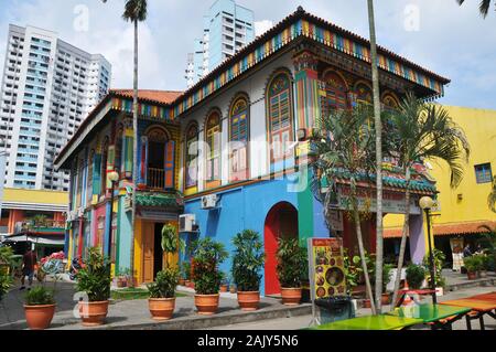 Autour de Singapour - Maison de Tan Teng - INAH Villa en chinois Banque D'Images