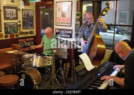 Du jazz en live au bras de vanniers à Brighton Banque D'Images