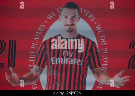 6 janvier 2020, Milano, Italie : Zlatan Ibrahimovic (Milan) au cours de l'AC Milan vs Sampdoria, Serie A soccer italien Championnat Hommes à Milan, Italie, 06 janvier 2020 - LPS/Francesco Scaccianoce (crédit Image : © Francesco Scaccianoce/LPS via Zuma sur le fil) Banque D'Images