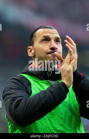 6 janvier 2020, Milano, Italie : Zlatan Ibrahimovic (Milan) au cours de l'AC Milan vs Sampdoria, Serie A soccer italien Championnat Hommes à Milan, Italie, 06 janvier 2020 - LPS/Francesco Scaccianoce (crédit Image : © Francesco Scaccianoce/LPS via Zuma sur le fil) Banque D'Images