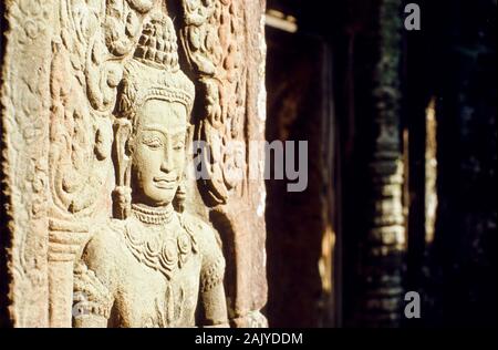 Ta Prom, rockcarvings fascinante Banque D'Images