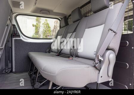 Hong Kong, Chine, juillet 2019 : Toyoya HiACE intérieur le 28 août 2019 à Hong Kong. Banque D'Images