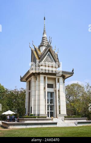 Choeung Ek Centre génocidaire dans les champs de la mort de Phnom Penh, Cambodge Banque D'Images