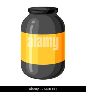 Illustration de sports nutrition jar. Illustration de Vecteur