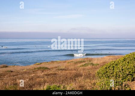 Scène d'hiver côtières au Cabrillo National Monument. San Diego, Californie, USA. Cette zone est située juste au-dessus du Point Loma Tide Pools. Banque D'Images