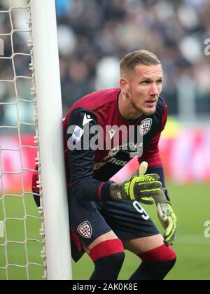 Torino, Italie. 6 janvier, 2020. 01 Robin Olsen (Cagliari) au cours de la Juventus vs Cagliari, Serie A soccer italien Championnat Hommes à Turin, Italie, 06 janvier 2020 - LPS/crédit : Claudio Claudio Benedetto Benedetto/fil LPS/ZUMA/Alamy Live News Banque D'Images