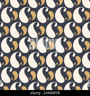 Résumé motif transparent. Répéter l'ornement géométrique. Vintage motif paisley simple. Tissu pour la conception, l'emballage, le papier peint, des impressions. Couleur du vecteur. Illustration de Vecteur