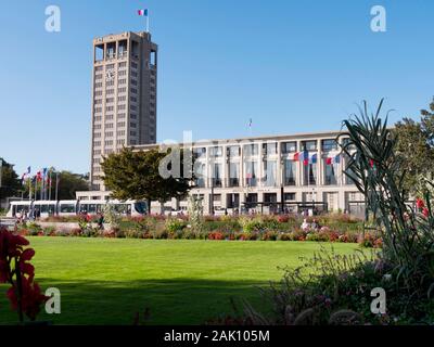 Europe, France, Normandie, Le Havre Hôtel de ville Banque D'Images