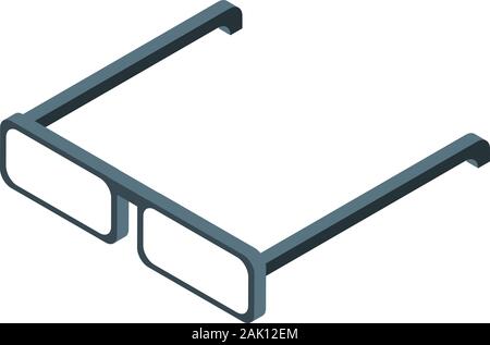 Médecin, l'icône lunettes style isométrique Illustration de Vecteur