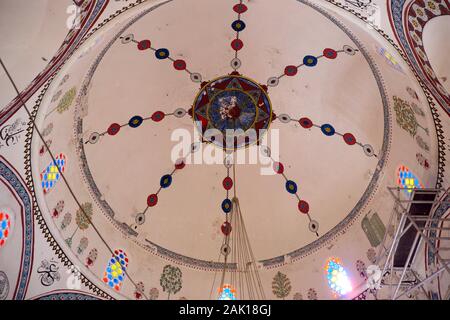 Intérieur de la mosquée Koski Mehmed Pacha à Mostar, Bosnie-Herzégovine Banque D'Images