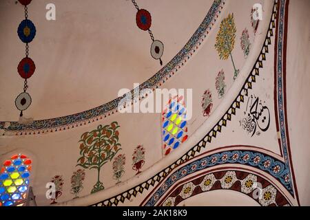 Intérieur de la mosquée Koski Mehmed Pacha à Mostar, Bosnie-Herzégovine Banque D'Images