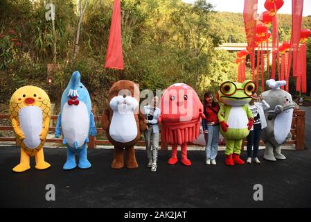 Yunnan, Yunnan, Chine. Jan 7, 2020. Yunnan, Chine-Le 6 janvier 2020, le premier aquarium de poissons d'eau douce le long de la rivière du Mékong a ouvert ses portes à Xishuangbanna, province du Yunnan. Crédit : SIPA Asie/ZUMA/Alamy Fil Live News Banque D'Images