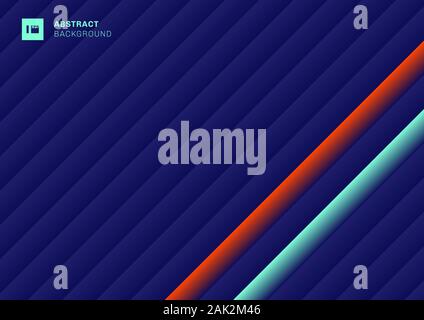 Abstract pattern géométrique rayures diagonales bleu, vert, rouge de couleur de fond avec l'espace pour votre texte. Vector illustration Illustration de Vecteur
