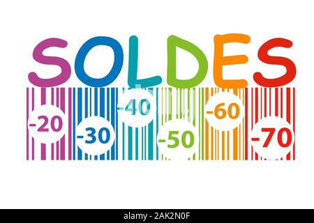Vente bannière avec textes colorés, la conception créative de fond pour la bannière, flyer, vector illustration Illustration de Vecteur