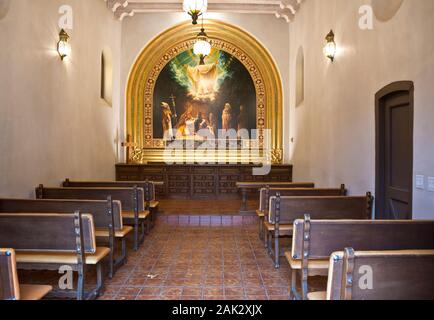 Intérieur de Tlaquepaque Chapelle dans Sedona, Arizona, USA. Banque D'Images