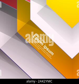 Abstract vector background. Chevauchement forme. Nouvelle texture pour votre conception . Illustration de Vecteur