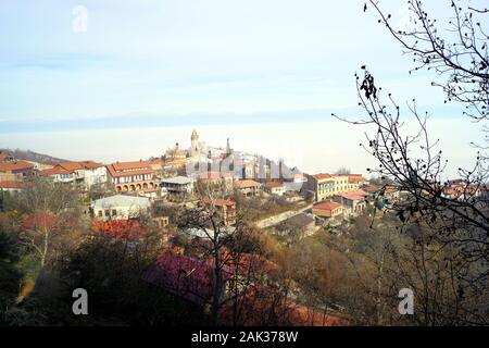 La ville de Sighnaghi, Géorgie Banque D'Images