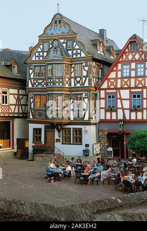 L'Killinger Maison à Idstein dans le Taunus est onbe des plus belles maisons à colombages en Allemagne. (Photo non datée) | conditions dans le monde entier Banque D'Images