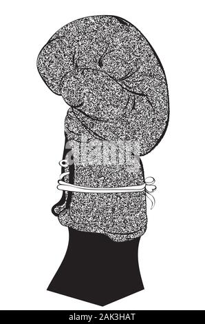 Gant de combat de boxe de style rétro, à thème sport illustration. Illustration de Vecteur