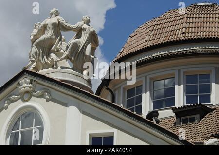 Kurhaus an der Passerpromenade Meran, Südtirol, en italien dans le monde entier d'utilisation | Banque D'Images