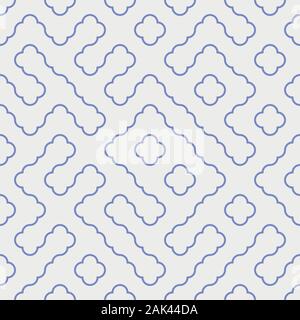 Modèle vectoriel continu bleu avec des formes linéaires sur un fond clair Illustration de Vecteur