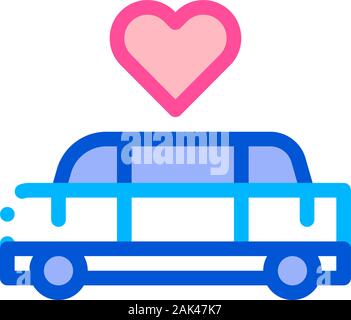 Location de Limousine pour Mariage Icône vecteur Illustration de Vecteur