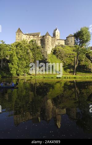 Burg à Loket, Tschechien | conditions dans le monde entier Banque D'Images