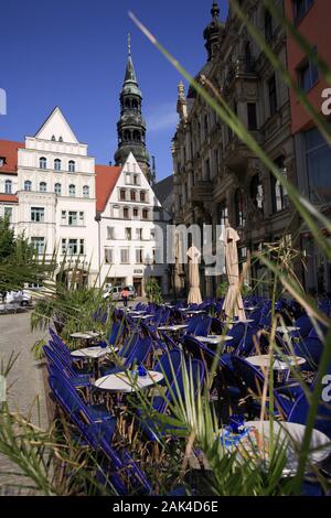 Allemagne : Monts Métallifères - Marché Central de Zwickau | conditions dans le monde entier Banque D'Images