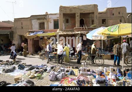 Maroc : Taroudant - Street market dans la médina à l'abandon en partie dans le monde entier d'utilisation | Banque D'Images