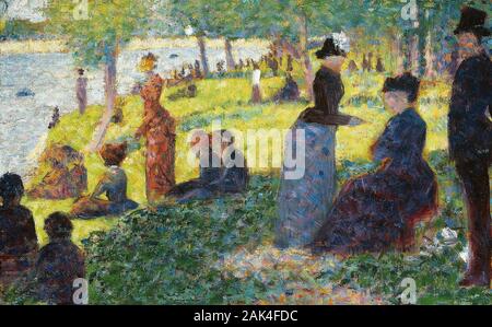 Georges Seurat Vintage art peinture Banque D'Images