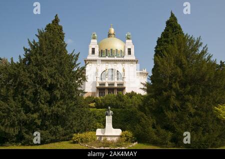 Jugendstil Kirche am Steinhof Saint Leopold von Otto Wagner, Wien, Österreich | utilisée dans le monde entier Banque D'Images