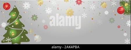 Joyeux Noël et bonne année carte de voeux Vector Illustration de Vecteur