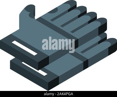 Gants de randonnée, l'icône de style isométrique Illustration de Vecteur